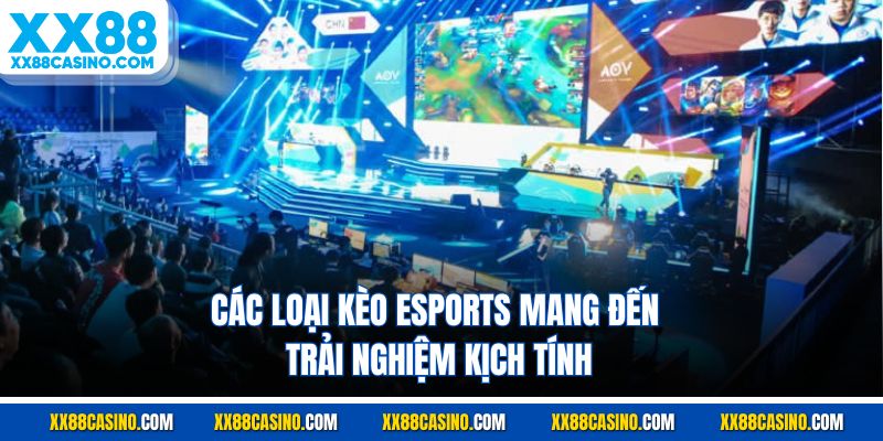 Các loại kèo Esports mang đến trải nghiệm kịch tính