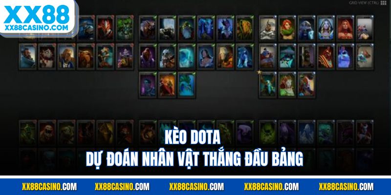 Kèo Doat dự đoán nhân vật thắng đầu bảng